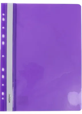 Папка-швидкозшивач А4 прозорий верх NORMA 120/160 мкн, фіолетова глянц 5262