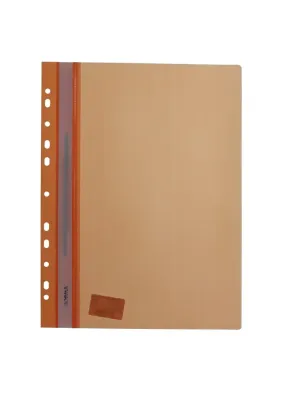 Папка-швидкозшивач NORMA (формат А4, прозорий верх, помаранчева, глянцева 120/160 мкн) 5262