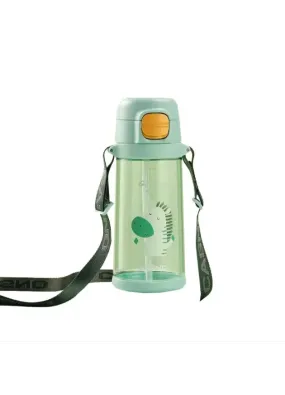 Пляшка для води CASNO 690мл KXN-1219 Зелена (Зебра) з соломинкою