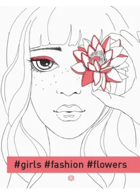 Розмальовка #girls#fashion#flowers