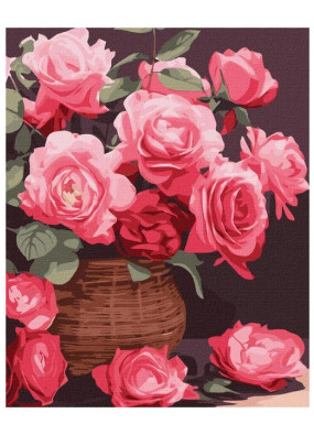 Картина за номерами Ідейка Барвисті троянди 40х50 см КНО3250