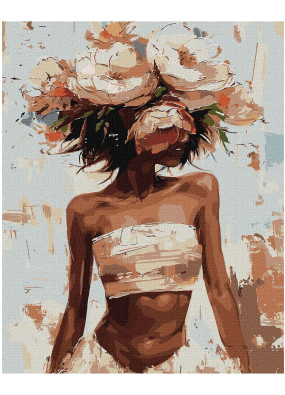 Картина за номерами Ідейка Квітковий капелюшок КНО8438 40х50 см