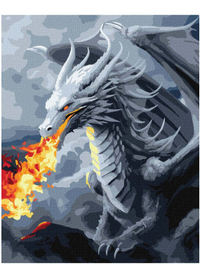 Картина за номерами Ідейка Вогнедишний дракон KHO6561 40х50 см