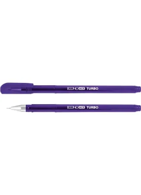 Ручка фіолетова гелева Economix TURBO 11911-12
