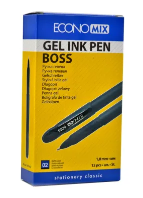 Ручка синя гелева ECONOMIX Boss E11914-02