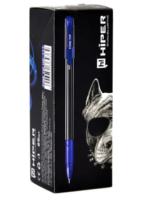 Ручка синя масляна HIPER FINE TIP 0.7 мм ho-111
