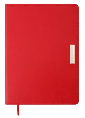 Щоденник недатований Salerno, А5 червоний, штучна шкіра BUROMAX