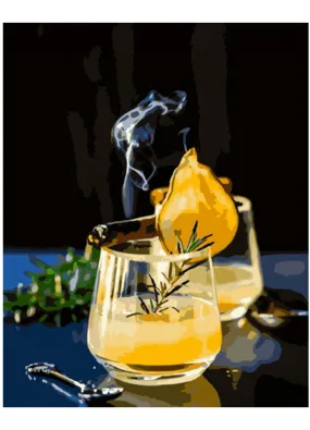 Картина за номерами Strateg Коктейль з сигарою 40х50 см (GS890)