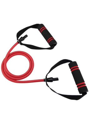 Трубчастий еспандер для фітнесу з ручками U-POWEX Latex resistance tube 30LB Red (13.5кг.) 