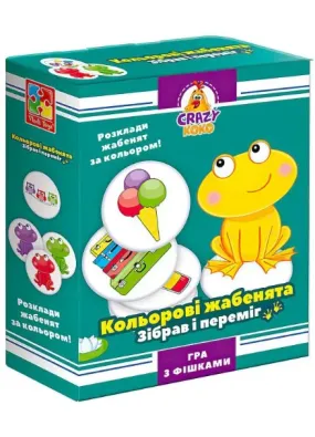 Гра настільна Vladi Toys розважальна Crazy Koko 'Кольорові жабенята' VT8025-06