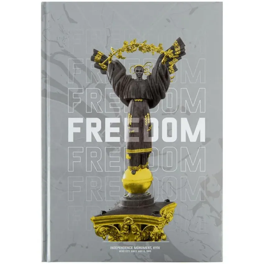 Записна книга А4, 96 аркушів клітинка тверда обкладинка Axent Freedom 8422-550-A 