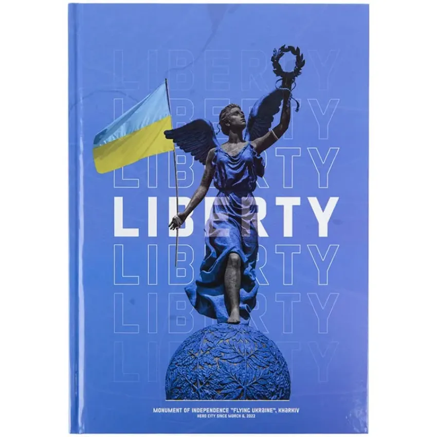 Записна книга А4, 96 аркушів клітинка тверда обкладинка Axent Liberty 8422-551-A