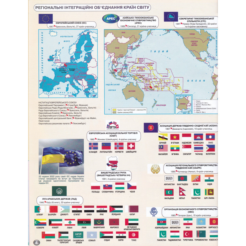 Атлас. Географія: регіони та країни. 10 клас