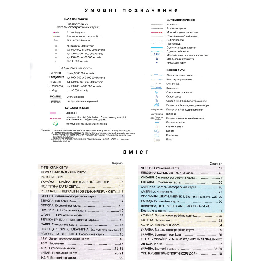 Атлас. Географія: регіони та країни. 10 клас