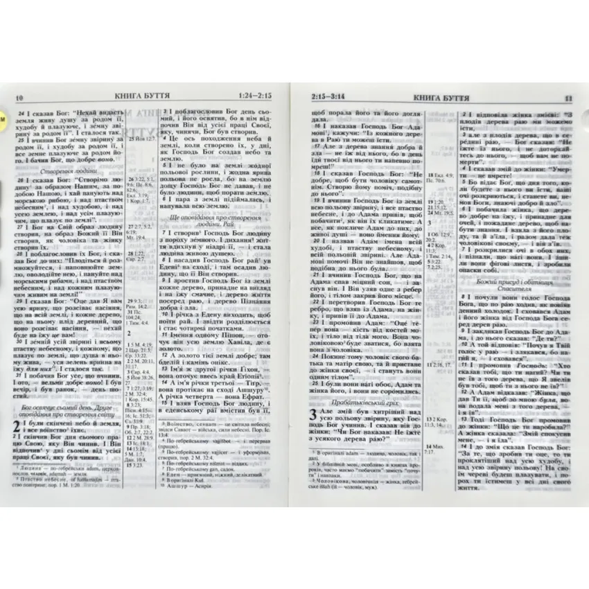 Біблія (мала) Чорна Індекси Золото 10423