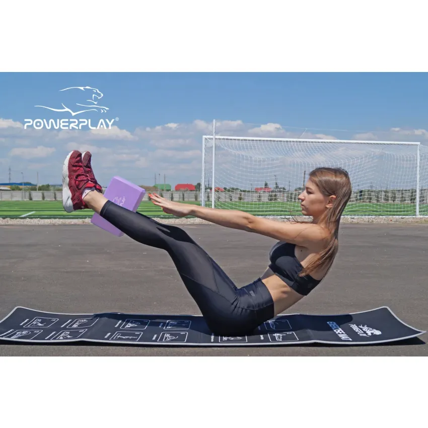 Блок для йоги PowerPlay 4006 Yoga Brick Фіолетовий
