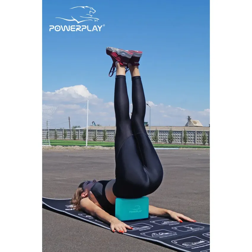 Блок для йоги PowerPlay 4006 Yoga Brick м'ятний