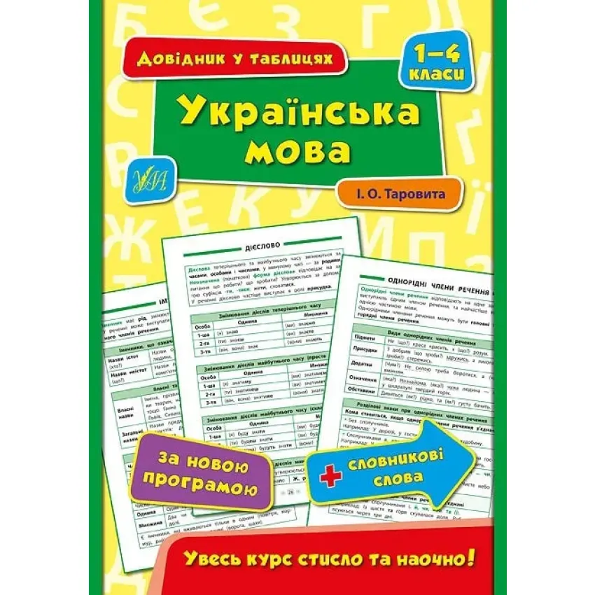 Довідник у таблицях. Українська мова 1-4 класи