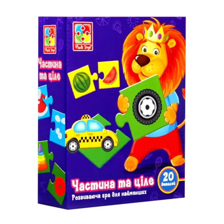 Гра розвиваюча Vladi Toys Частина та ціле (укр) VT1804-34 