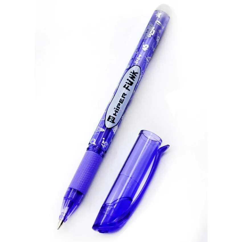 Ручка фіолетова пиши-стирай Hiper Funk 0,7 мм HG-215 (10 штук)