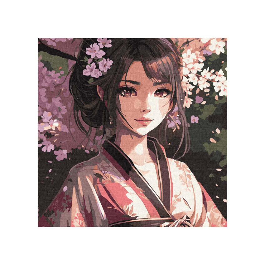 Картина за номерами Ідейка - Цвітіння сакури 40х40см (КНО8343)