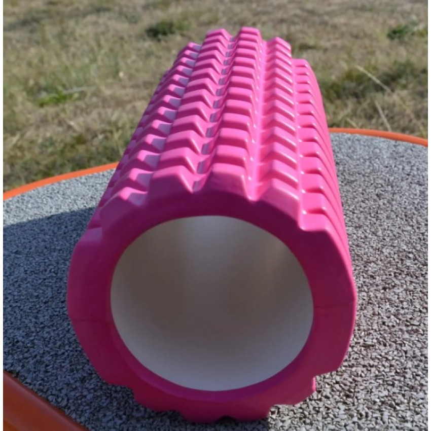 Масажний ролик (роллер) U-POWEX EVA foam roller (33x14см.) Pink