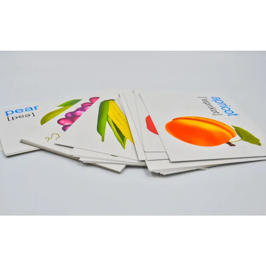 English: flashcards. Vegetables, berrieds, fruit / Набір карток. Англійська мова. Овочі, ягоди, фрукти