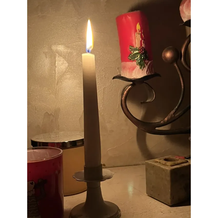 Набір свічок столових Bispol 10 шт. Молочний (s30-011)