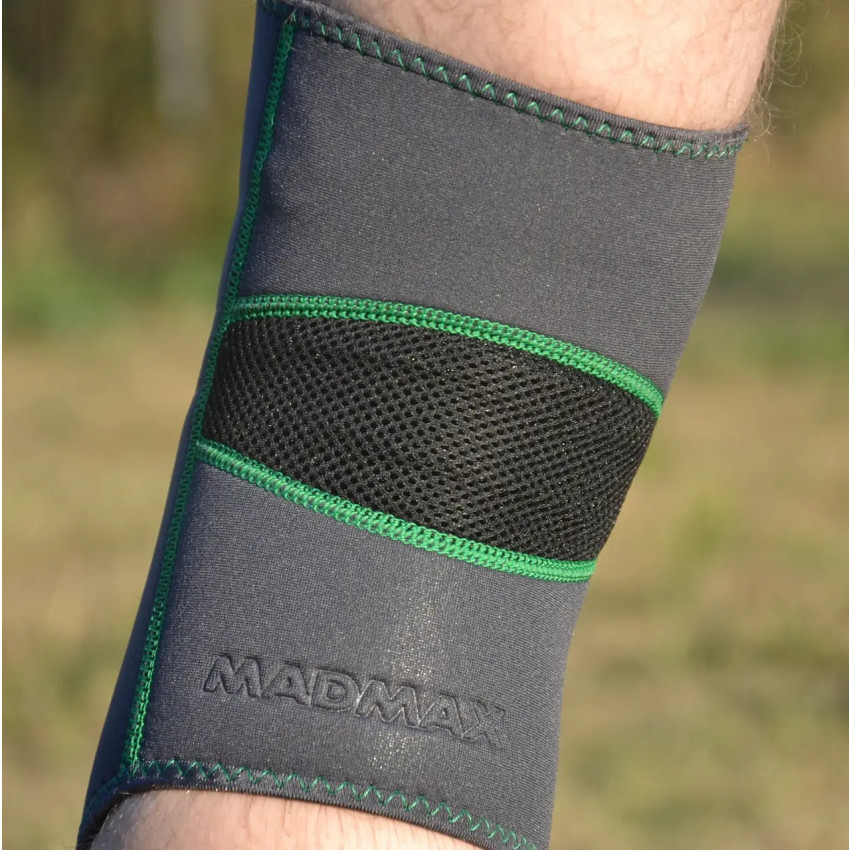 MadMax MFA-294 Zahoprene Knee Support Dark Grey/Green (1шт.) L