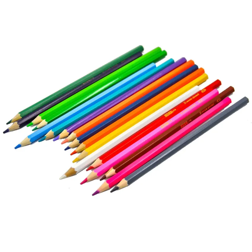 Олівці кольорові 18 штук Zibi 2415