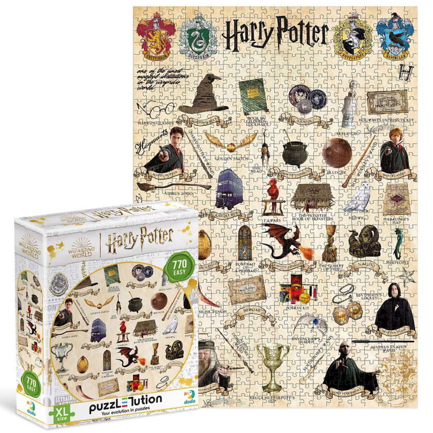 Пазл DodoToys Harry Potter Посібник для чарівників 200569 Easy-XL