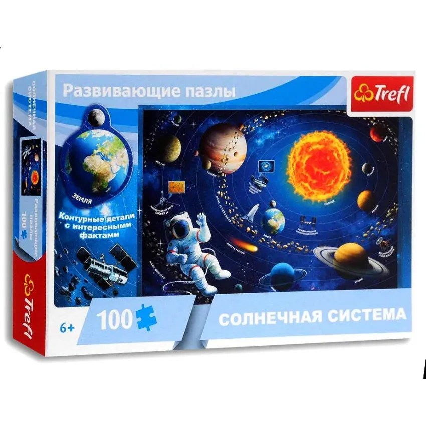 Пазли навчальні Сонячна система ( 100 елементів) Trefl 15529 російською мовою