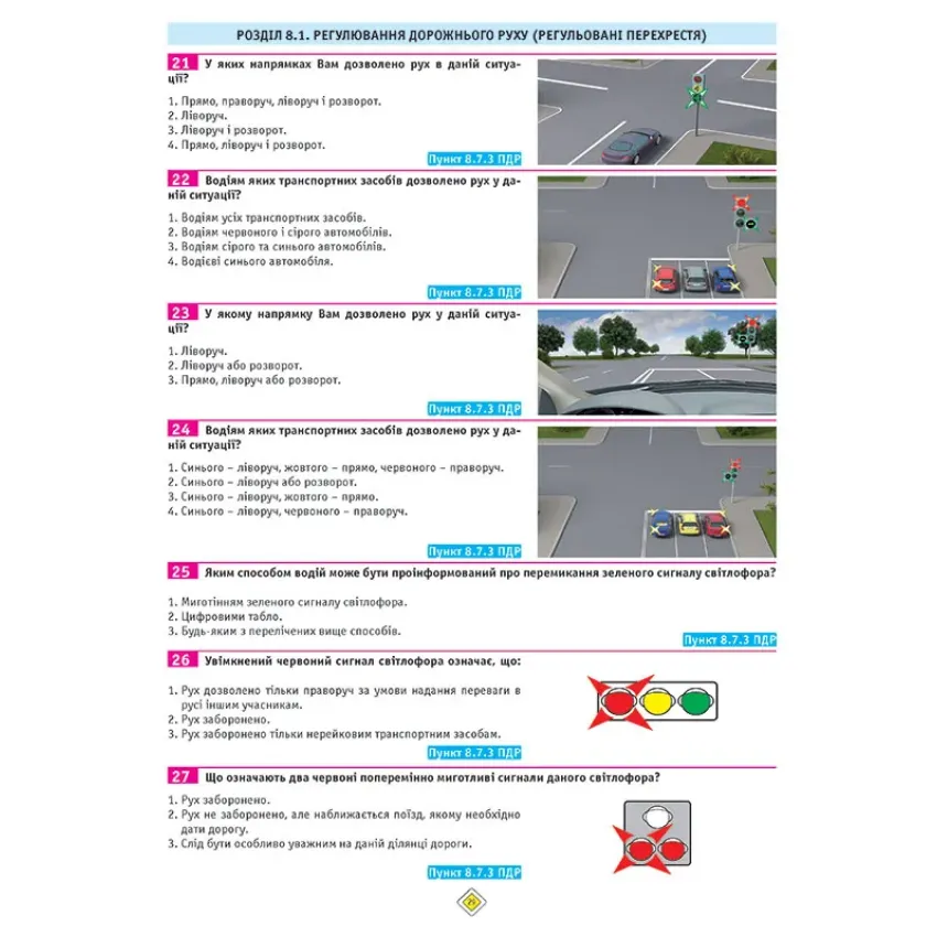 ПДР 2022. Тести за правилами дорожнього руху України (23-е видання перероблене і доповнене)