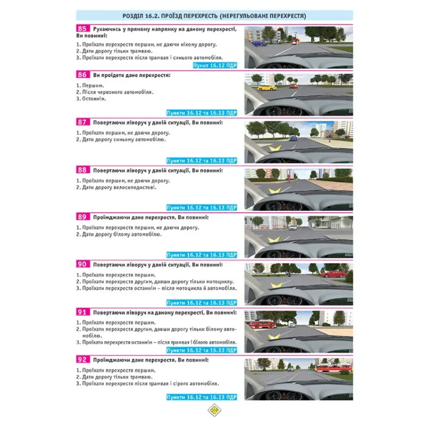 ПДР 2022. Тести за правилами дорожнього руху України (23-е видання перероблене і доповнене)