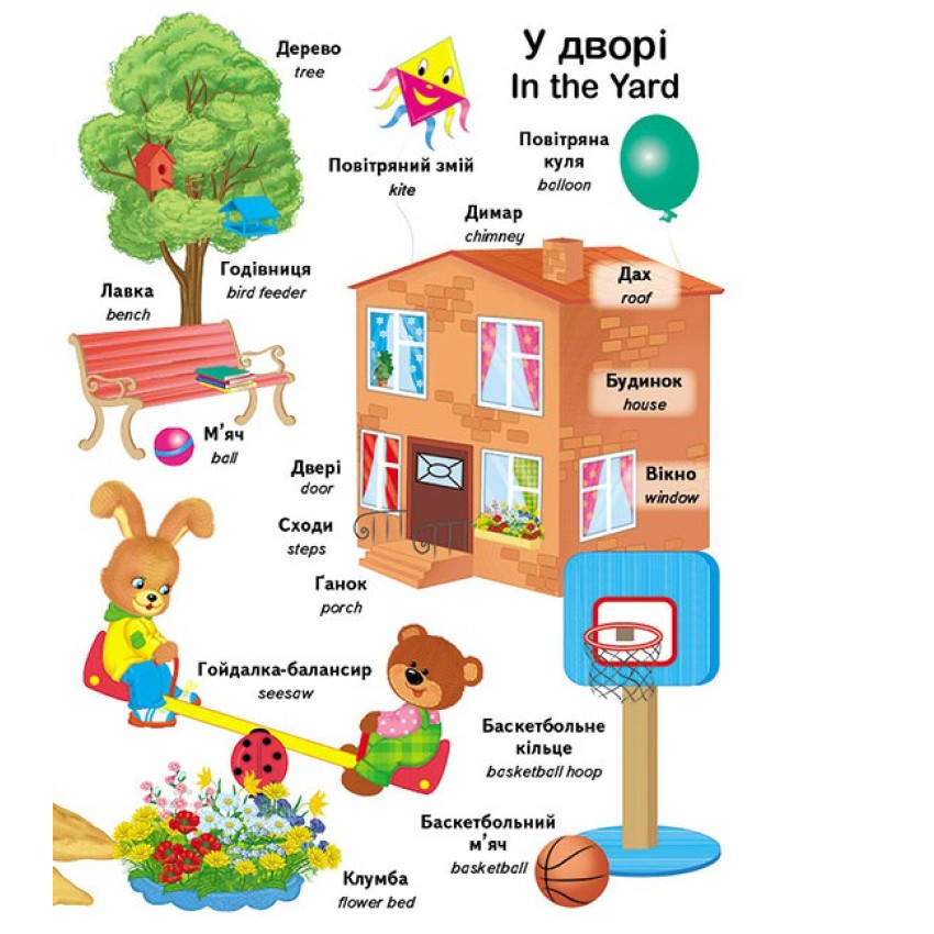 Перші слова малюка + англійська (Пегас)
