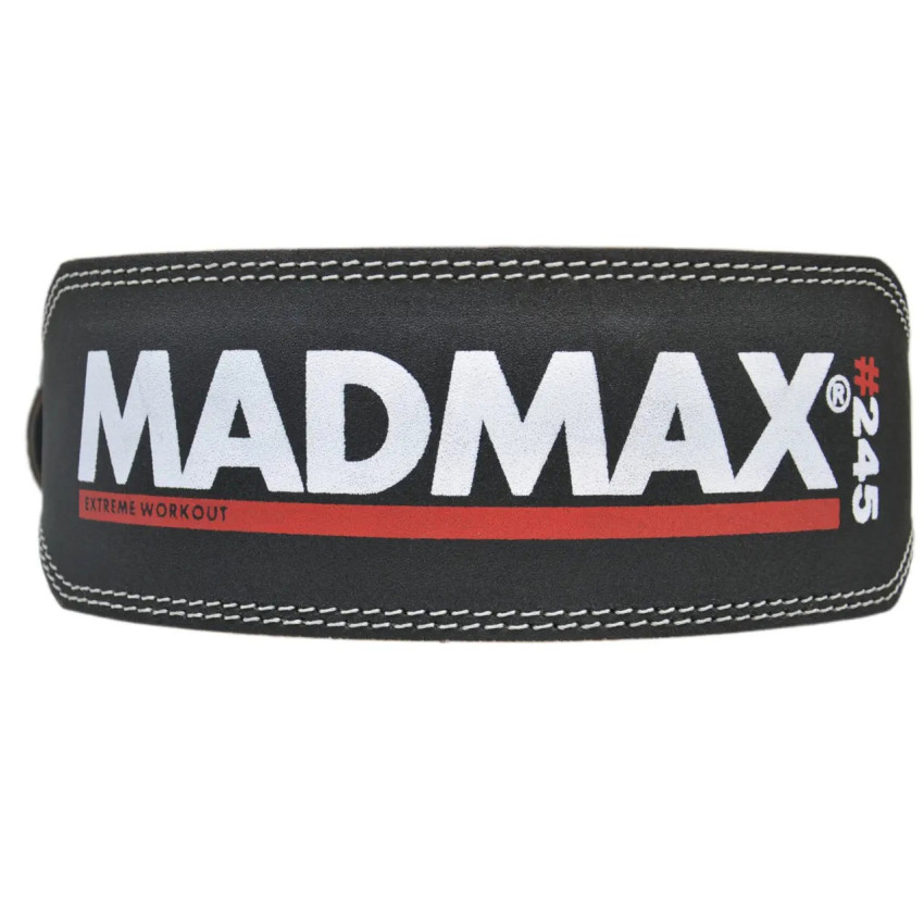 Пояс для важкої атлетики MadMax MFB-245 Full leather шкіряний Black L