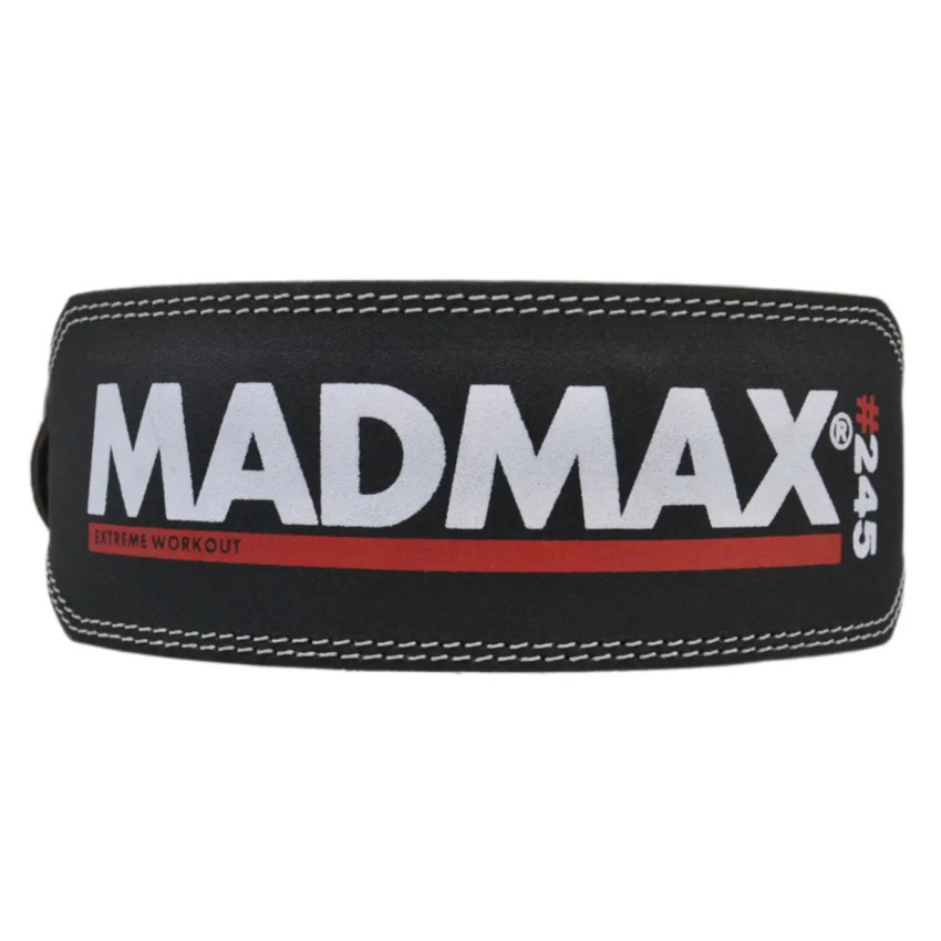 Пояс для важкої атлетики MadMax MFB-245 Full leather шкіряний Black L