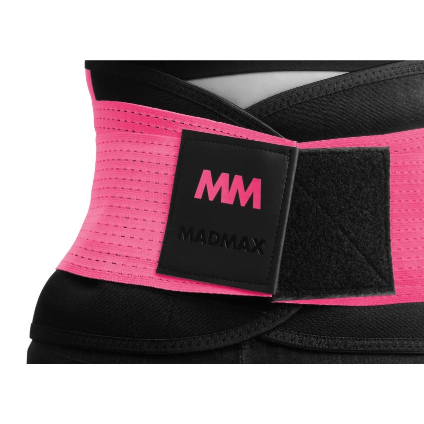 Пояс компресійний MadMax MFA-277 Slimming belt Black/neon pink M