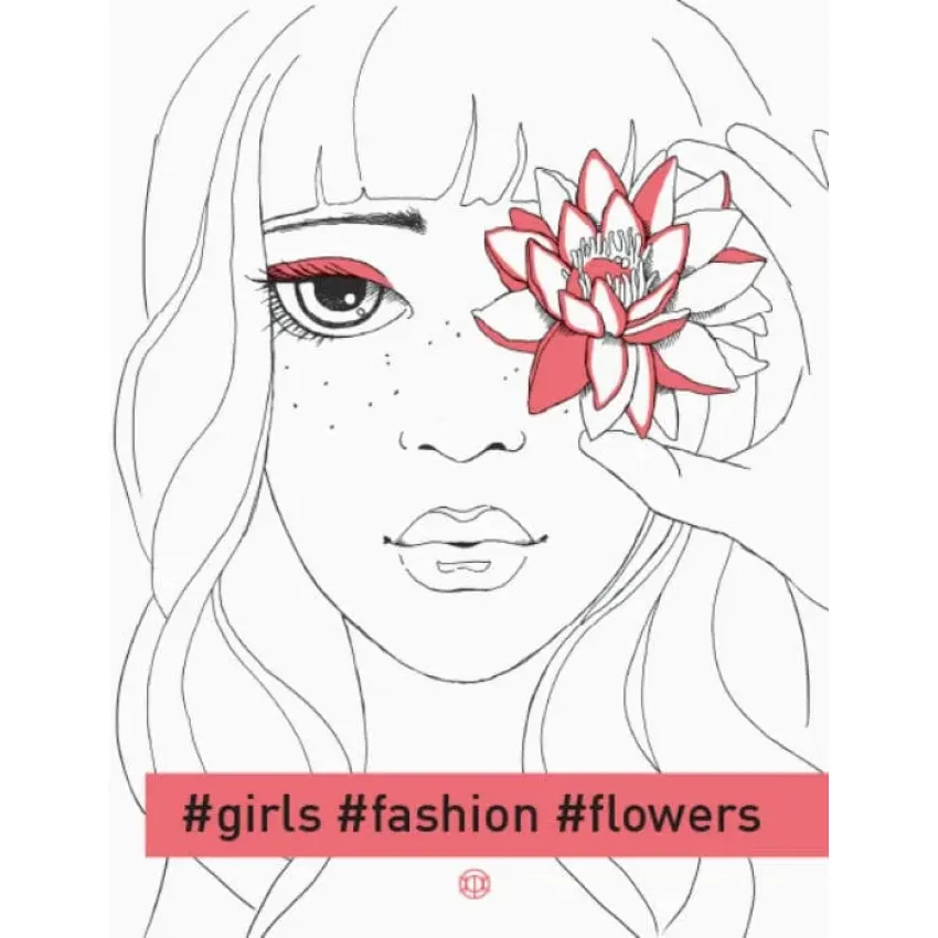 Розмальовка #girls#fashion#flowers