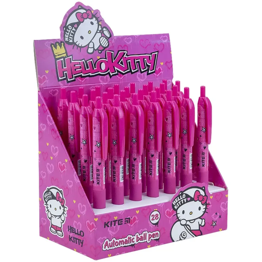 Ручка кулькова автоматична Kite Hello Kitty HK21-039, синя