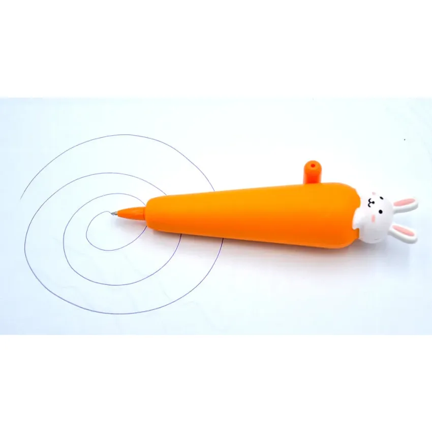 Ручка масляна 0.7 мм BP5027 Squishy Carrot 