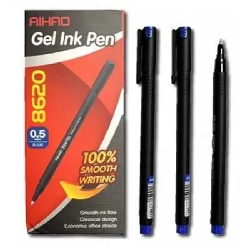 Ручка синя гелева AIHAO 8620