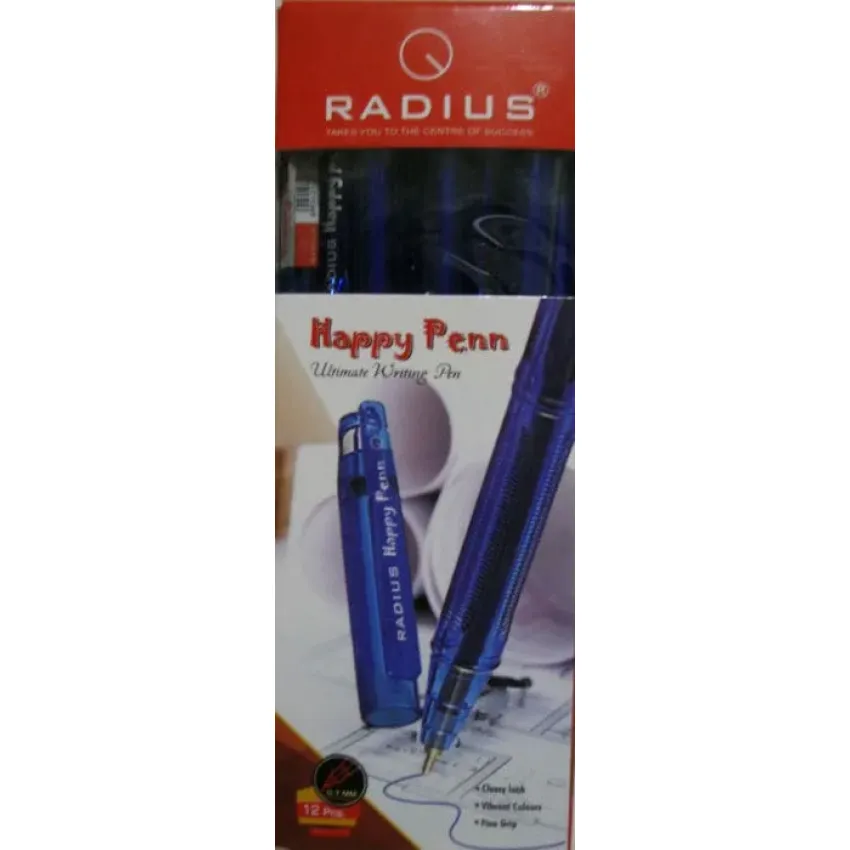 Ручка синя кулькова Radius Happy Pen 160422