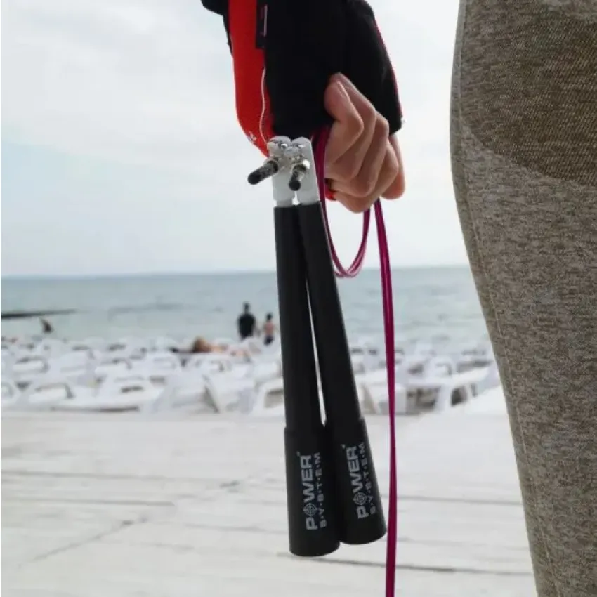 Швидкісна скакалка Power System Ultra Speed Rope PS-4033 Red 